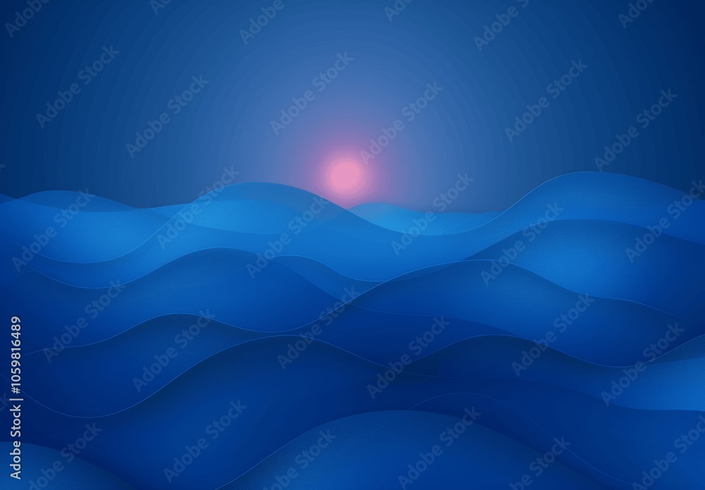 Naklejka premium Blue Gradient Background with Sparkling Texture