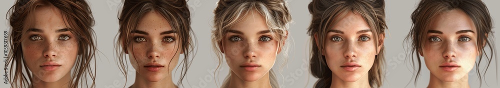 Women of Different Ages and Generations in One Family, Life Stages and Aging Process Women of Different Ages and Generations in One Family, Life Stages and Aging Process