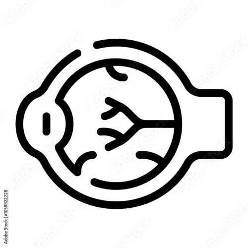 retina line icon