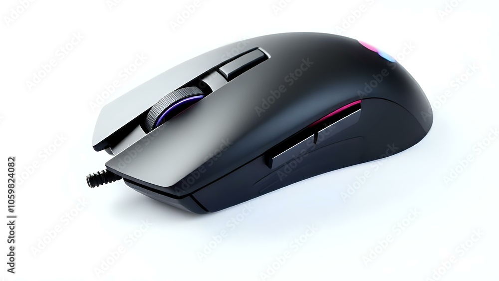 Wireless Gaming Mouse on White Background Wireless Gaming Mouse on White Background