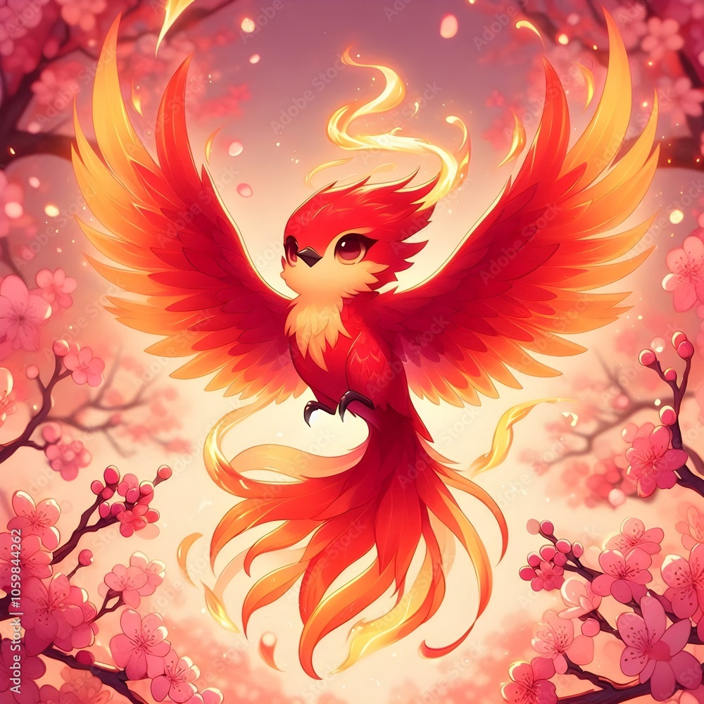 Obraz premium Vermilion Bird of the South