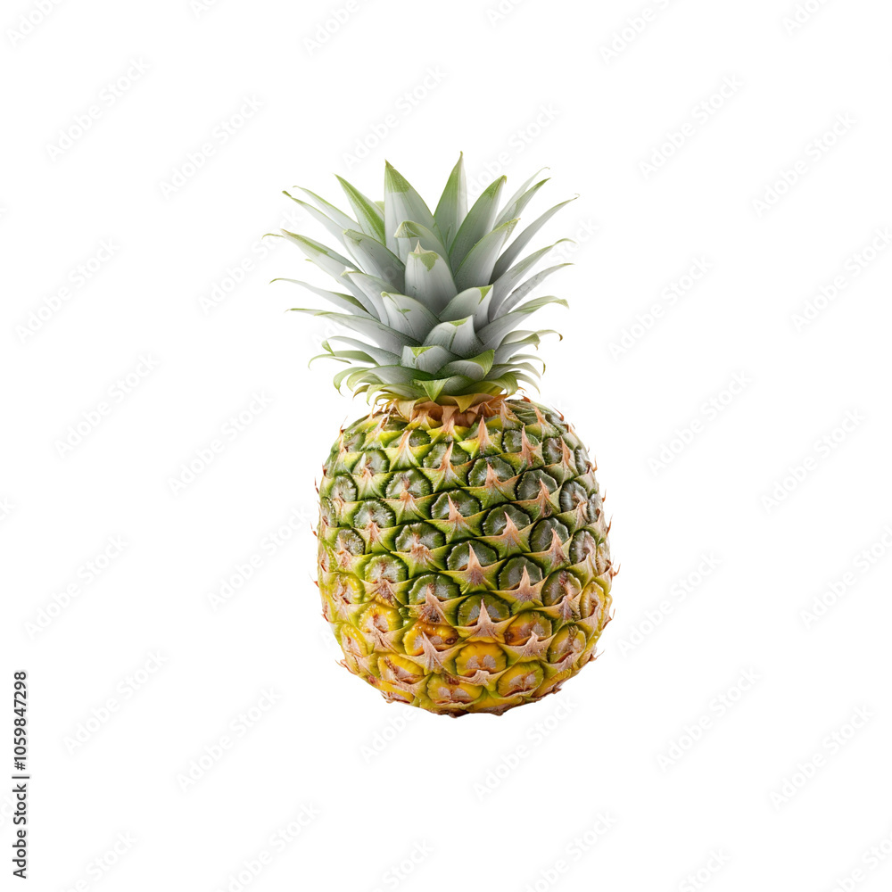 Fototapeta premium Fresh Ripe Pineapple Isolated on on white background