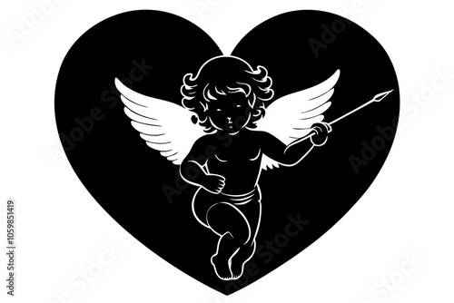 Valentine Cupid | isolated vector illustration on white background