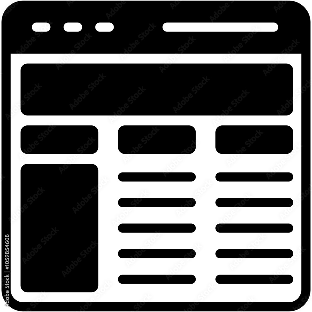 Obraz premium Layout Icon