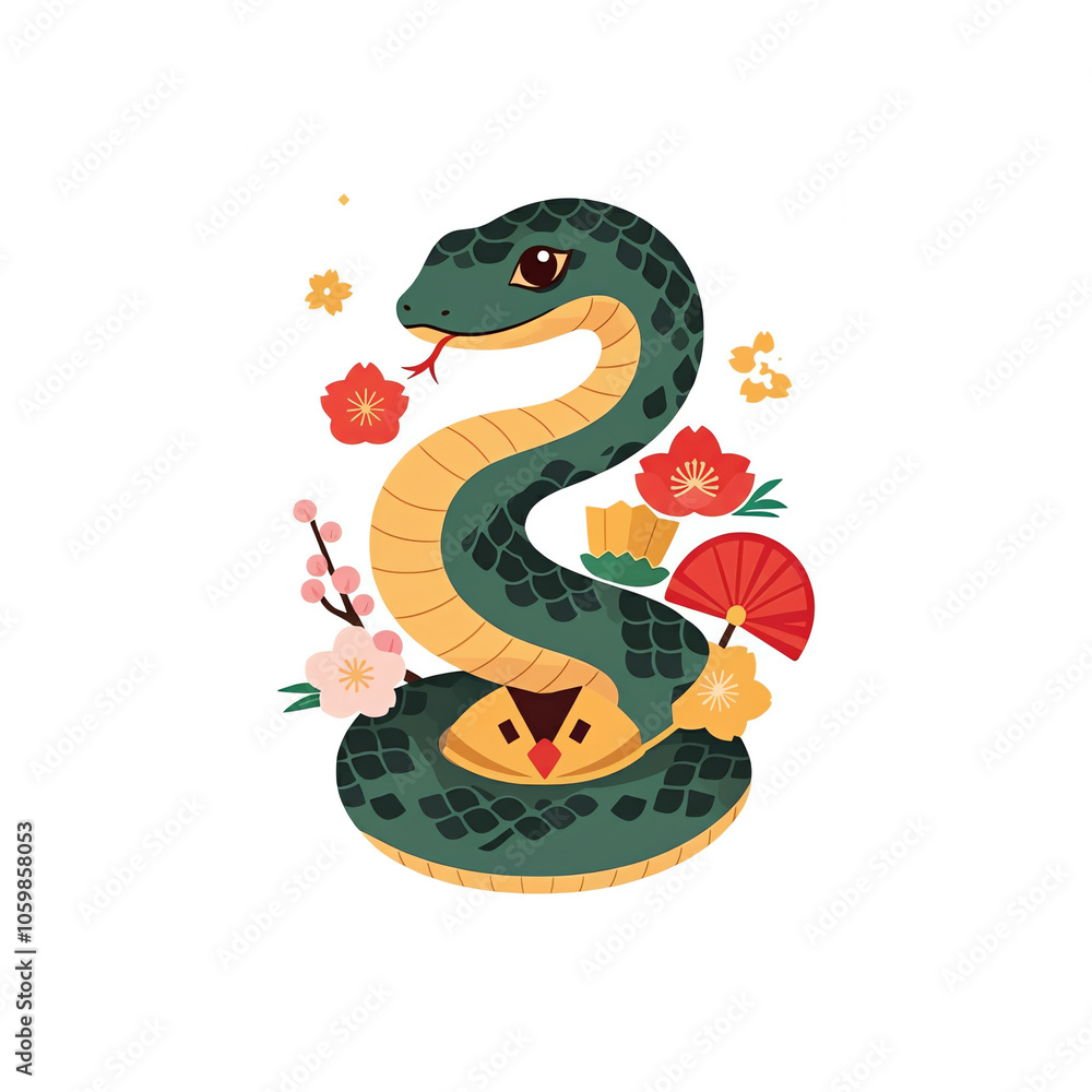 Obraz premium 謹賀新年春の訪れ