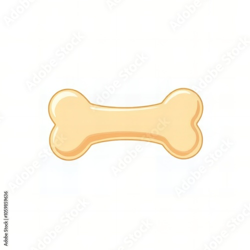 there is a bone shaped object on a white background.