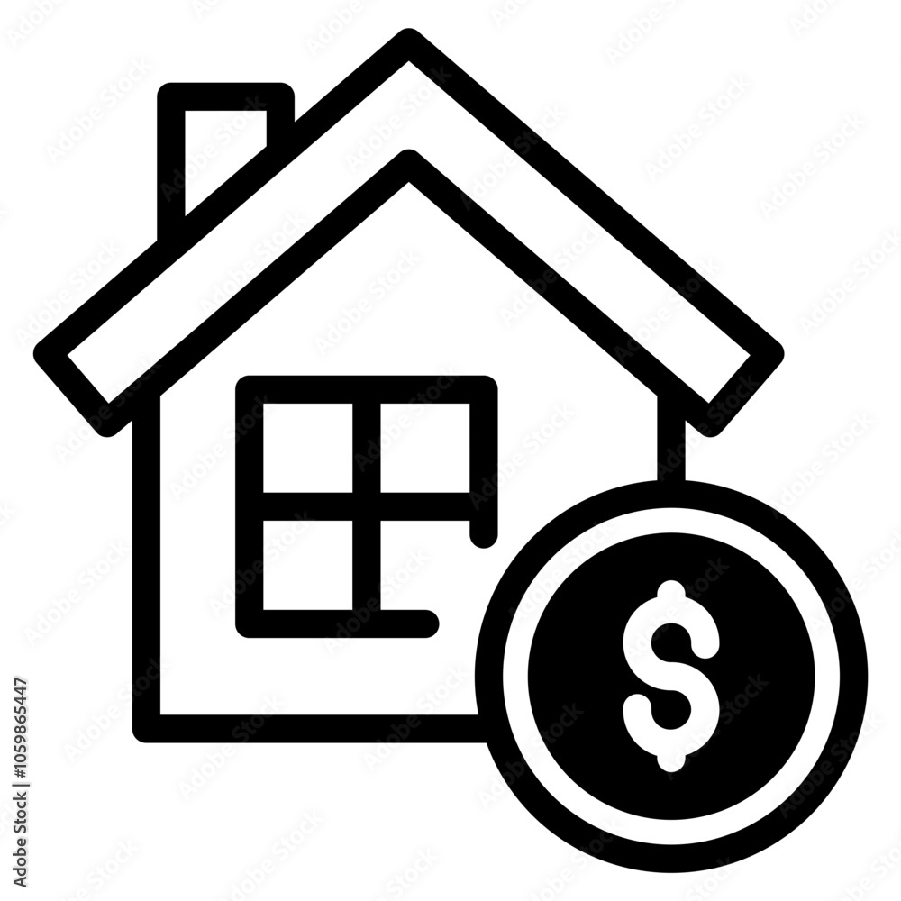 home loan icon symbol for graphic and web design logo vector illustration home loan icon symbol for graphic and web design logo vector illustration