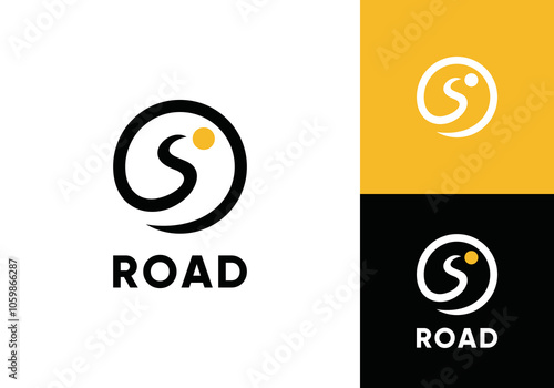 way with sun circle logo icon design inspiration
