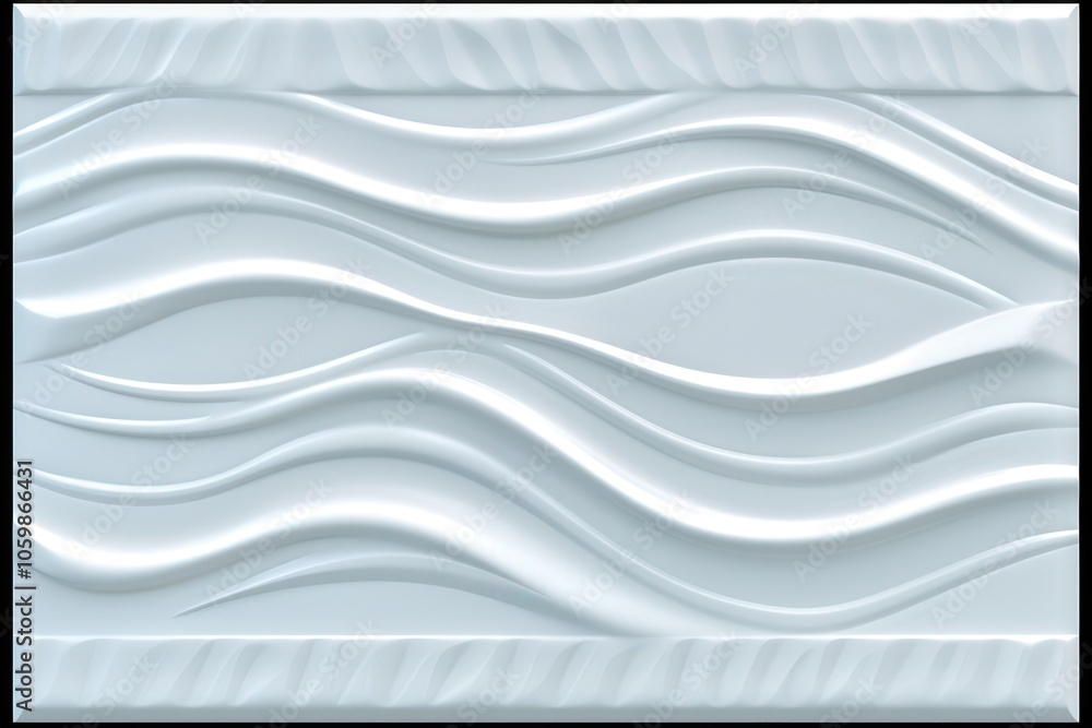 Fototapeta premium A white background with a wave pattern