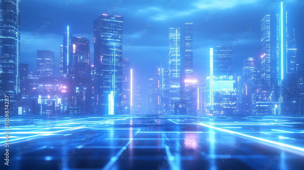 Fototapeta premium future city