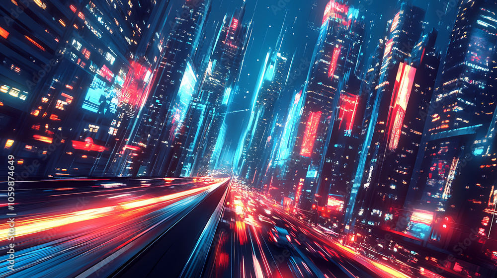 Fototapeta premium future city