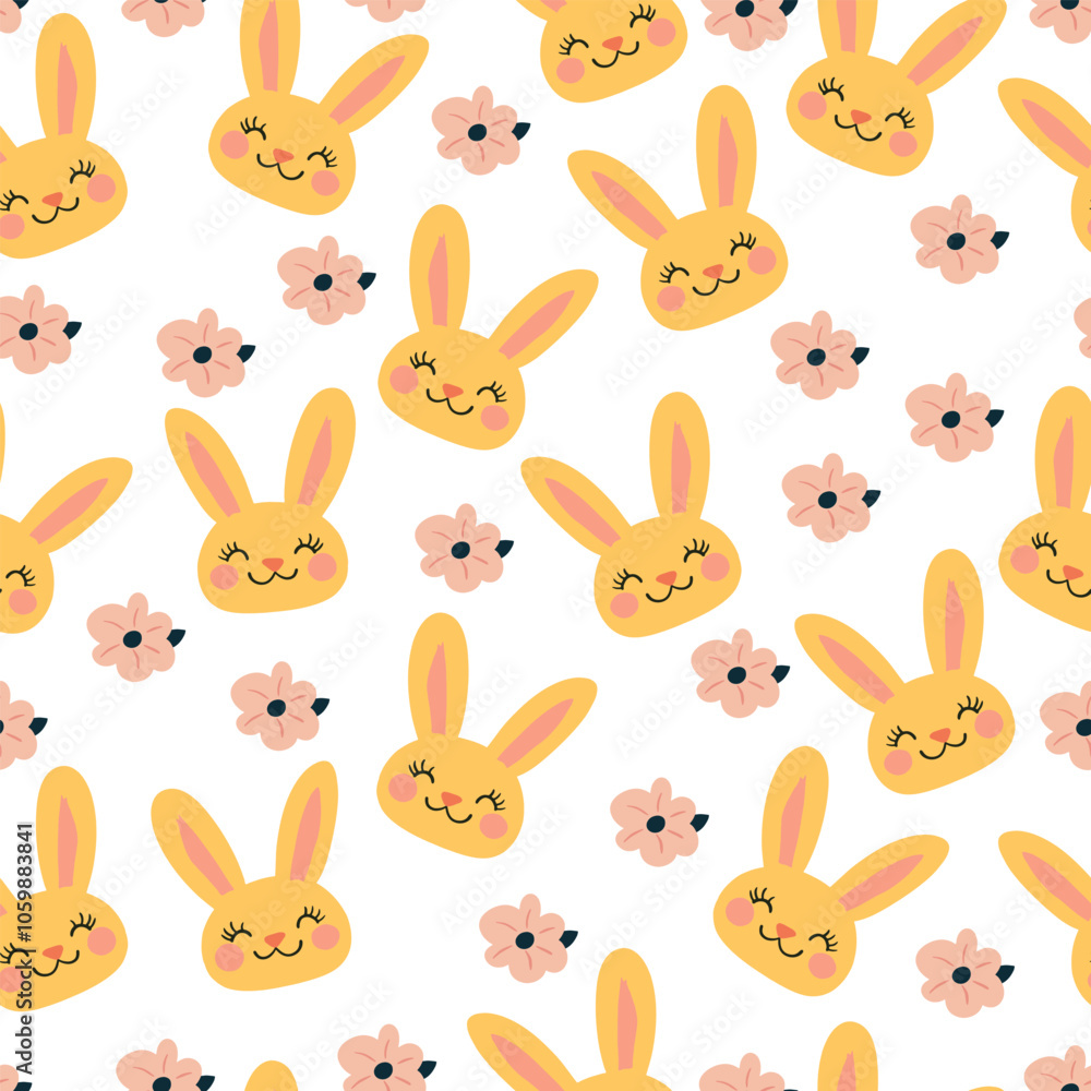 Fototapeta premium Easter pattern. Seamless Easter vector pattern for decoration