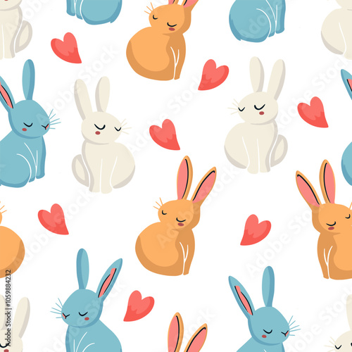 Easter pattern. Seamless Easter vector pattern for decoration