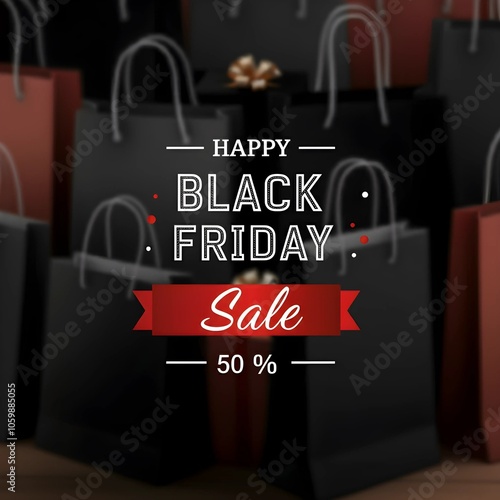 Black Friday Flyer  Design Illustration