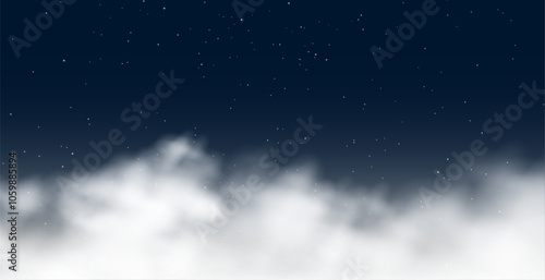 smoky weather backdrop wallpaper with night sky