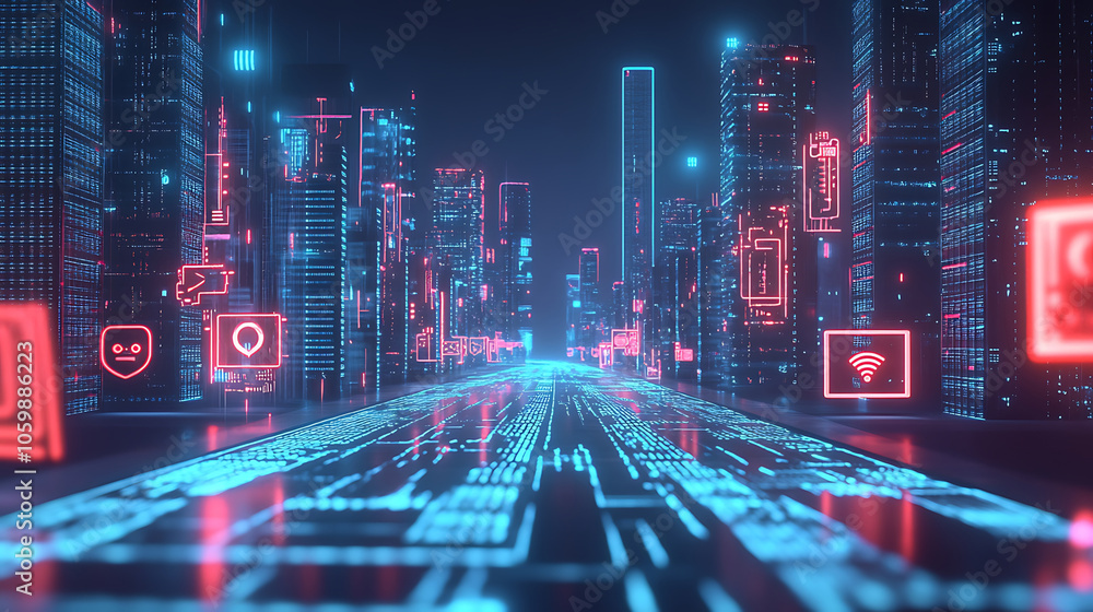 Fototapeta premium future city