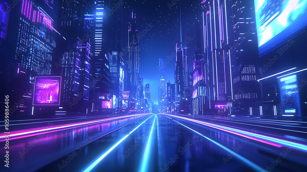 Fototapeta premium future city