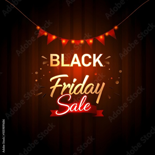 Black Friday Flyer  Design Illustration