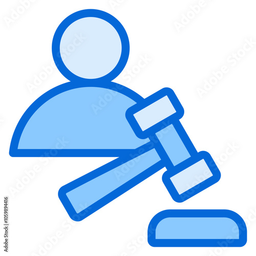 Authoritative Blue Icon