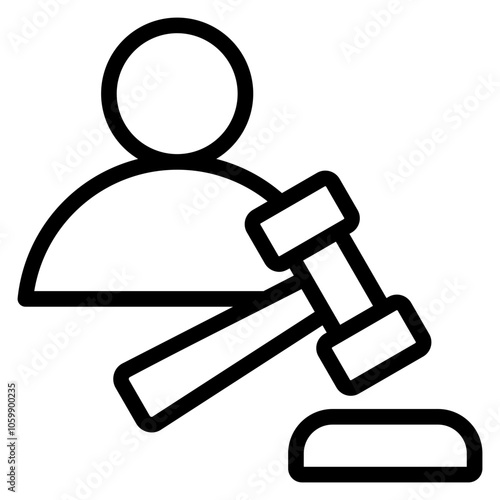 Authoritative Outline Icon