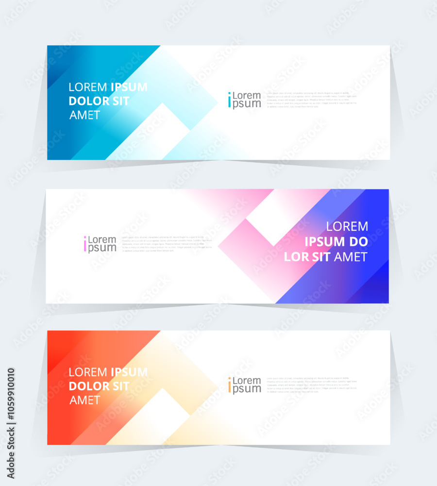 Fototapeta premium Geometric banner design with Vector presentation template.