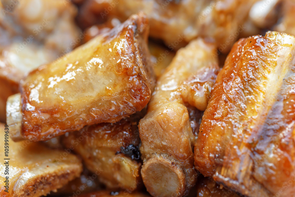 Fried Pork Ribs with oyster sauce Fried Pork Ribs with oyster sauce