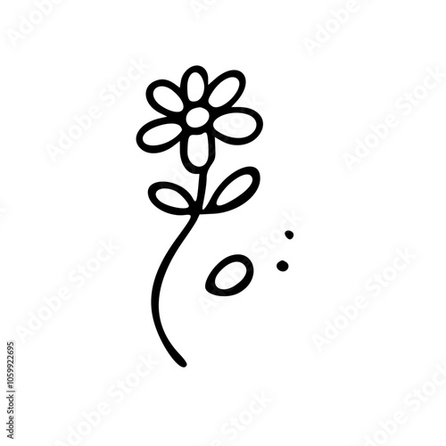 Flower drawing