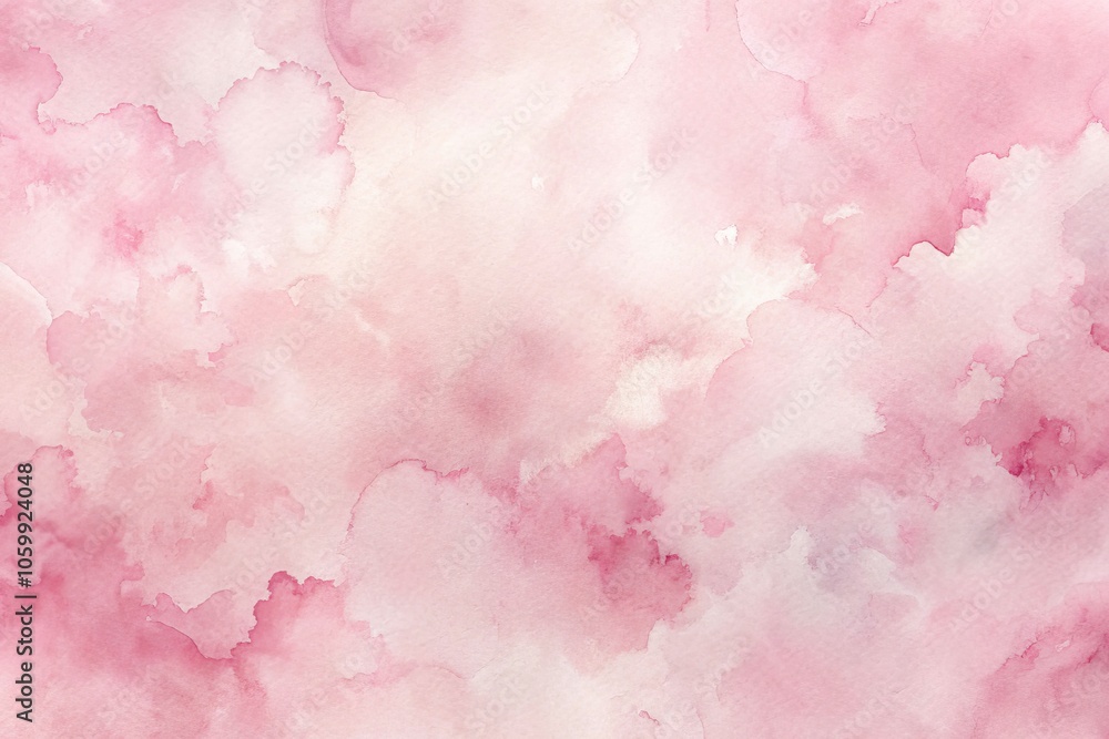 Fototapeta premium Light Pink Watercolor Pattern Background - Soft Abstract Design for Creative Projects, Invitations, and Digital Art, Perfect for Wallpapers, Textures, and Art Prints