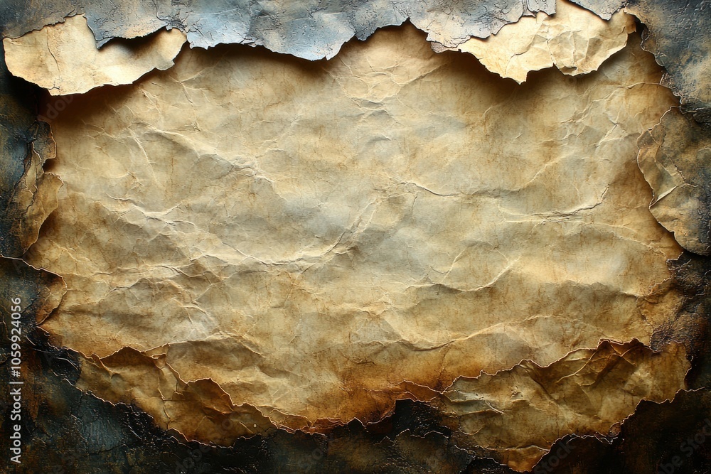 Obraz premium Torn Edge Vintage Paper Background