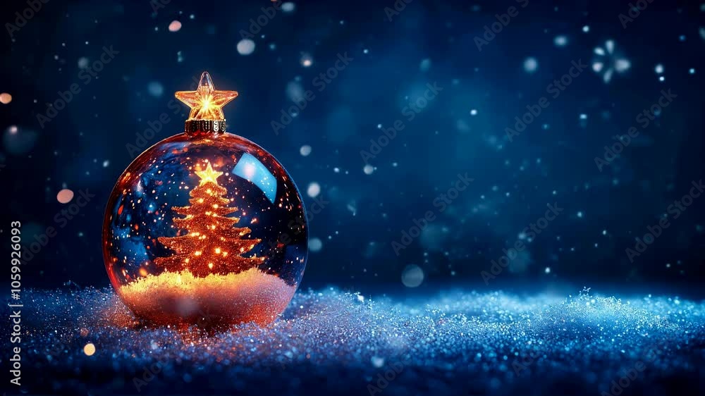 Christmas Decoration Background. Heavy snow falling. Copyspace for greetings, holiday promotions, sales, and discounts. AI generated Christmas Decoration Background. Heavy snow falling. Copyspace for greetings, holiday promotions, sales, and discounts. AI generated