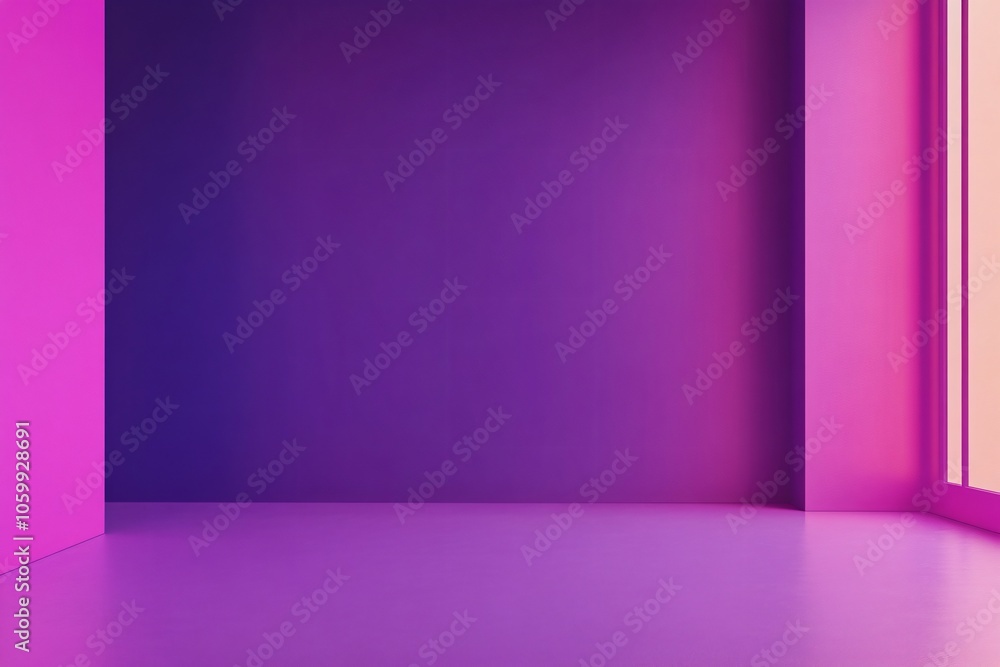 Fototapeta premium Vibrant Gradient Background from Deep Purple to Pink