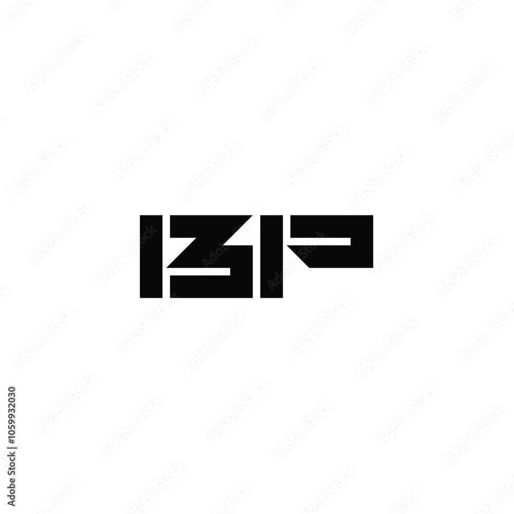 Fototapeta premium BP monogram logo design letter text name symbol monochrome logotype alphabet character simple logo