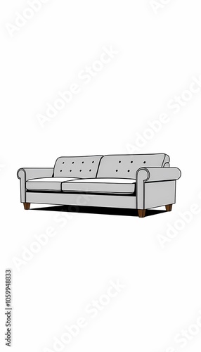 Lawson Sofa Side View photo