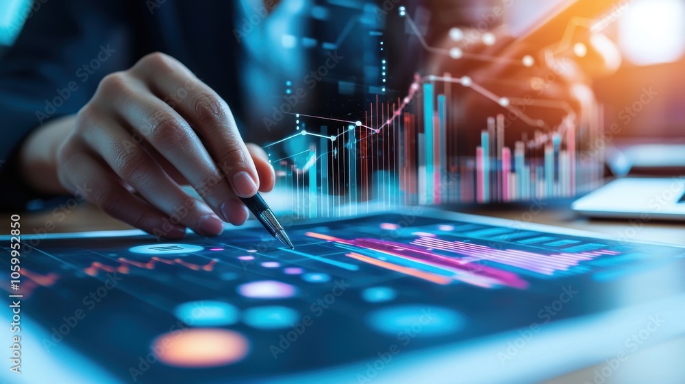 Naklejka premium Leveraging Data Analytics for Business Success