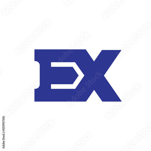 EX Modern Letter logo design
