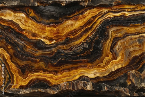 Wallpaper Mural A large piece of wood with a brown and black pattern Torontodigital.ca