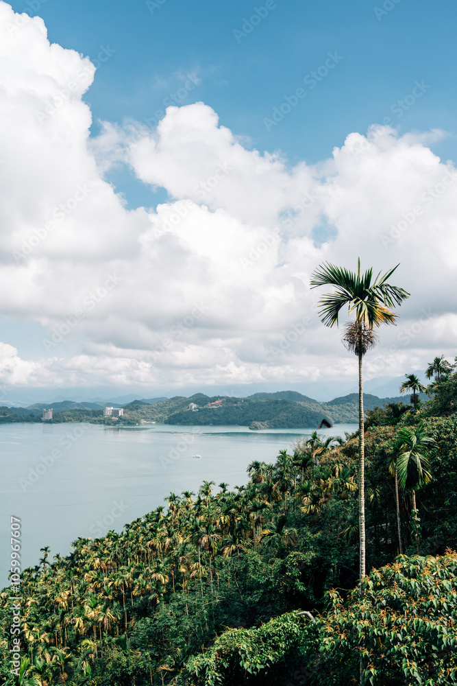 View of Sun Moon Lake in Nantou County, Taiwan