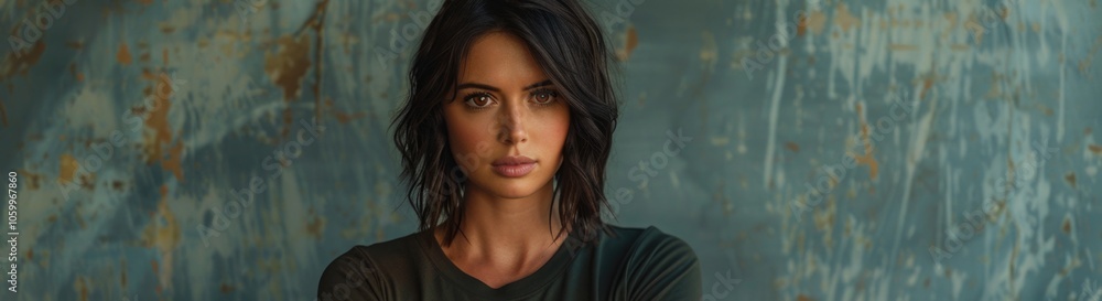 Fototapeta premium Woman standing in sunlight