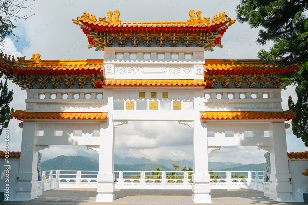 Sun Moon Lake Xuan Zang Temple in Nantou County, Taiwan