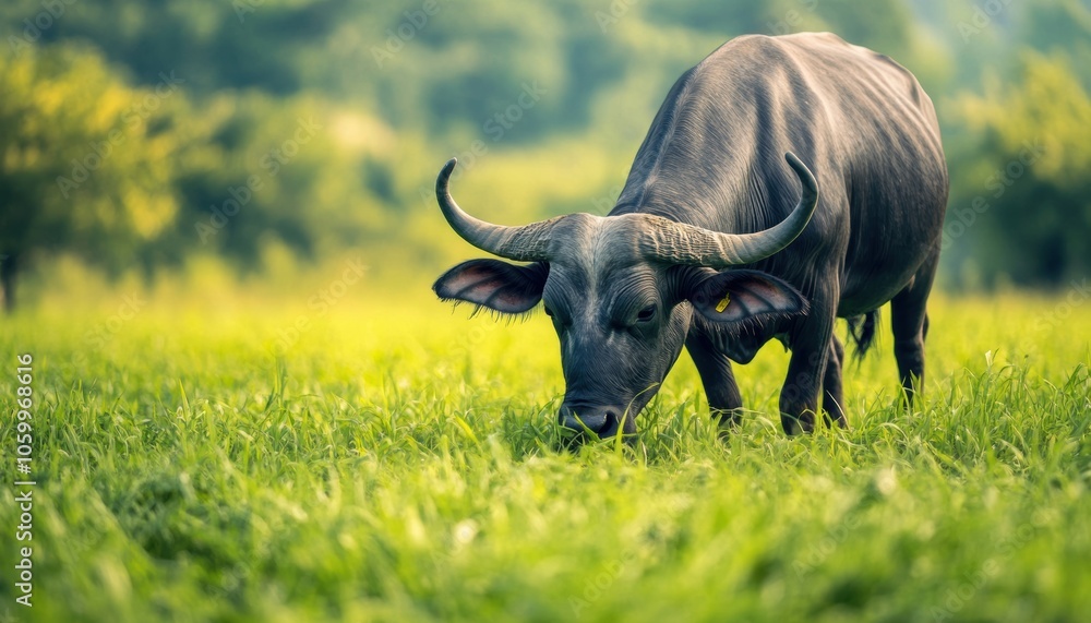 Obraz premium Buffalo Grazing.