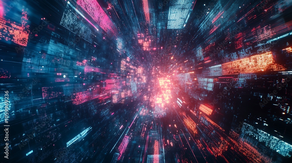 Obraz premium クラウドサービスイメージ画像