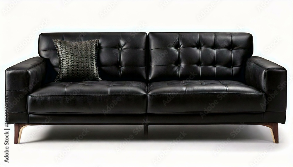 Fototapeta premium black sofa mini transparent background