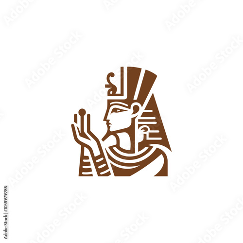 Egypt Osiris God Logo