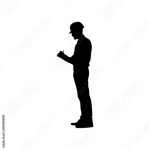 Labour silhouette stock vector illustration