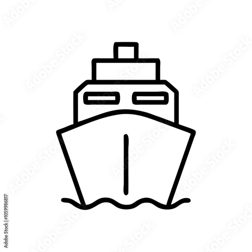 ship front view icon