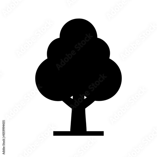 tree silhouette icon