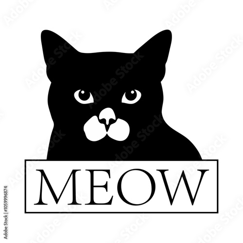 Meow cats lover illustration art.