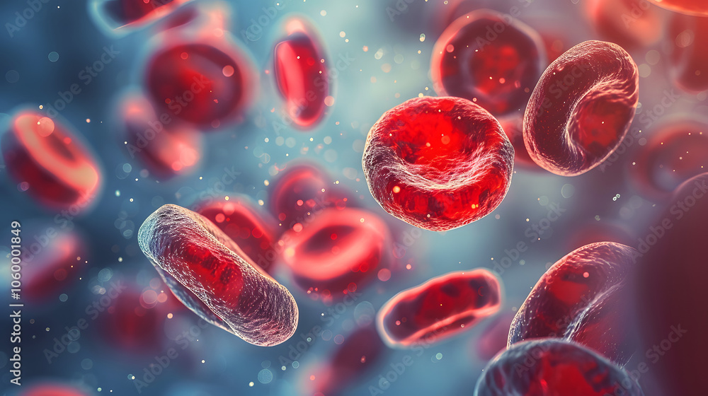 Fototapeta premium Anemia Deficiency in Red Blood Cells