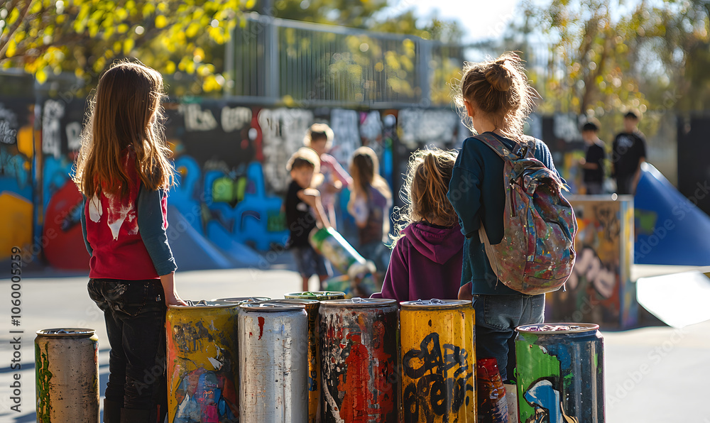 Obraz premium Innovative Recycling Activities in Different Locations: Engaging Scenes of Volunteers, Teens, and Children Participating in Eco-Friendly Efforts Across Parks, Beaches, Schools, and Festivals