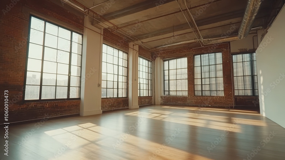 Empty wood-floored room with a window, ready for interior design. Empty wood-floored room with a window, ready for interior design.